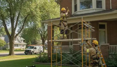 Boise, ID plumber repairing a leaking pipe for residential plumbing service