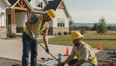 Boise, ID plumber repairing a leak for residential plumbing service