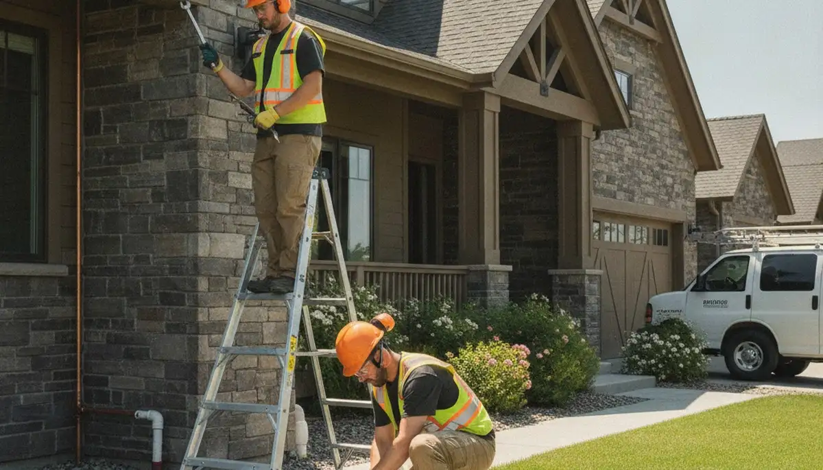 Boise, ID plumber repairing a kitchen sink leak for a local plumbing service