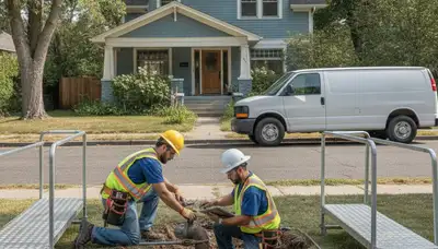 Boise, ID plumber repairing a residential pipe leak for plumbing repair service