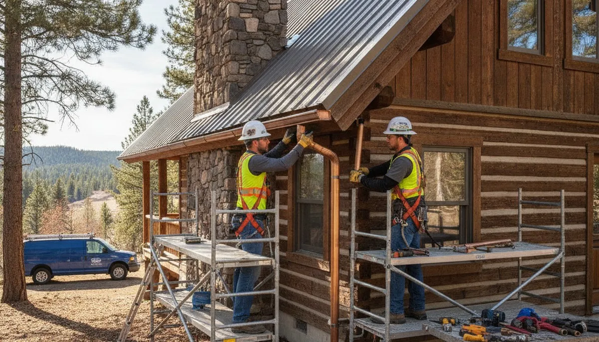 Boise, ID plumber repairing a residential pipe leak for plumbing service by Plumbers Boise ID