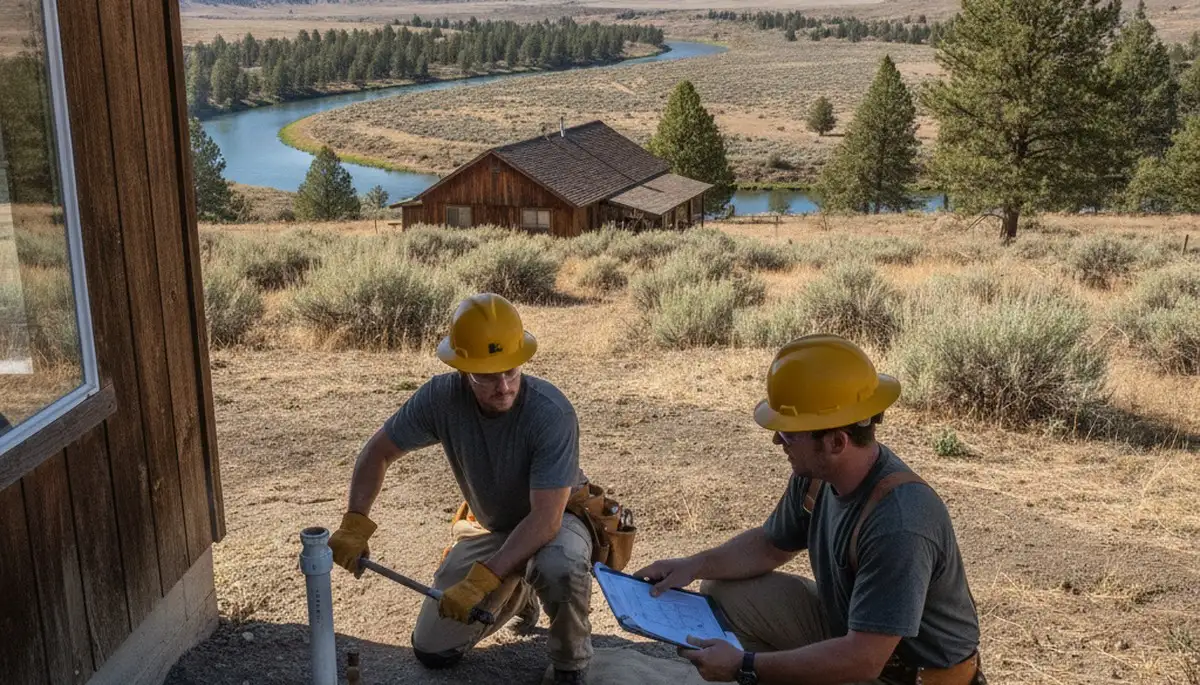 Boise, ID plumber repairing a leaking pipe for residential plumbing service