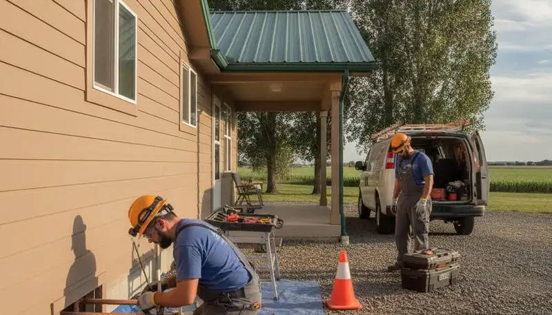 Boise, ID plumber repairing a leak for residential plumbing service