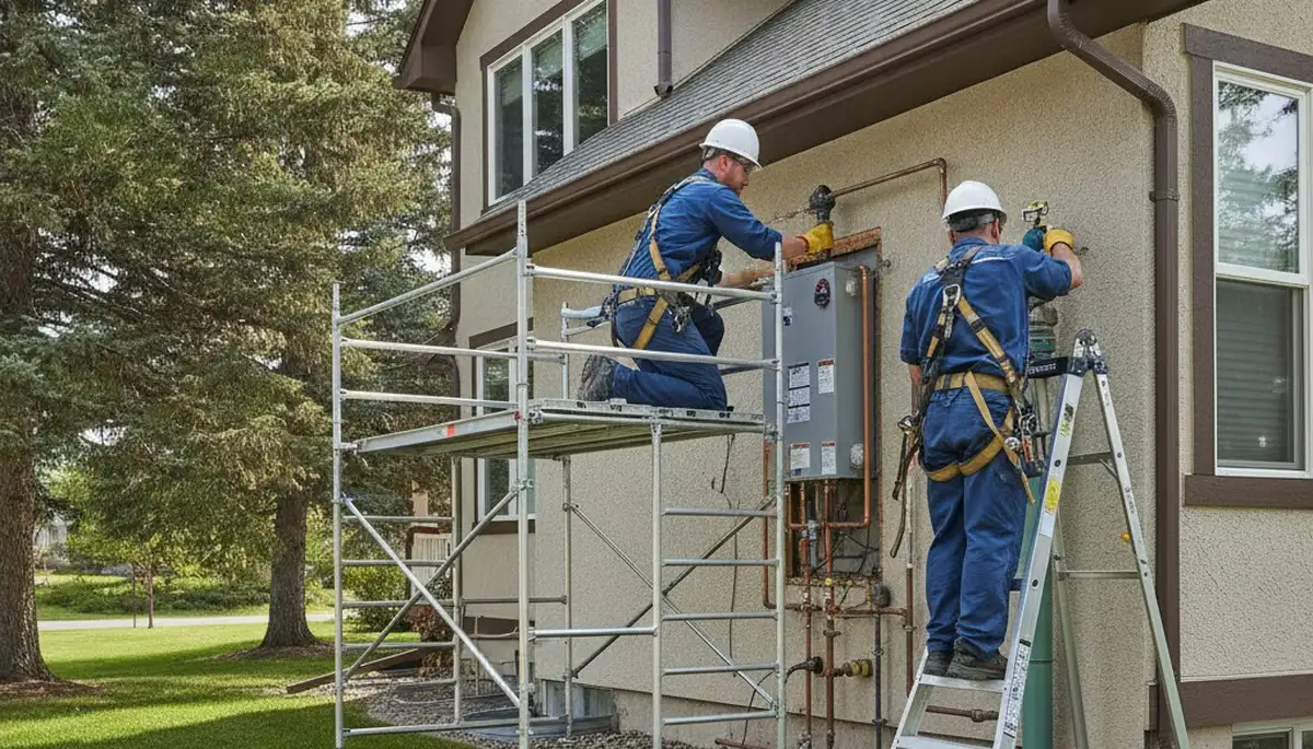 Boise, ID plumber repairing a residential pipe leak for plumbing repair service
