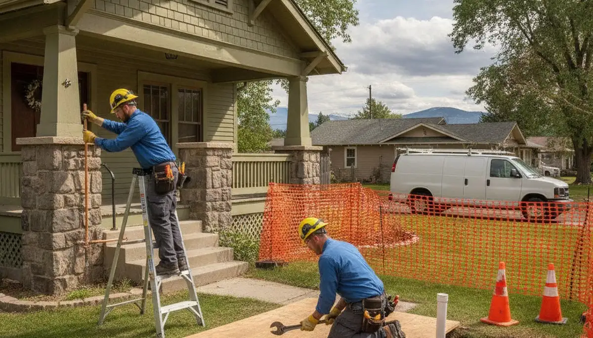 Boise, ID plumber repairing a leak with professional plumbing tools