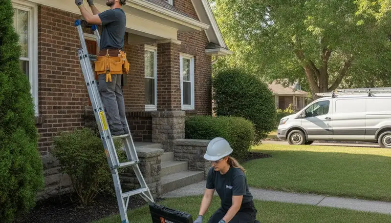 Boise, ID plumber repairing a pipe for residential plumbing service