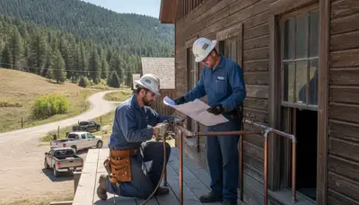 Boise, ID plumber repairing a residential pipe for plumbing service