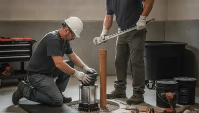 Sump pump installation in Boise, ID home to protect against moisture and spring runoff